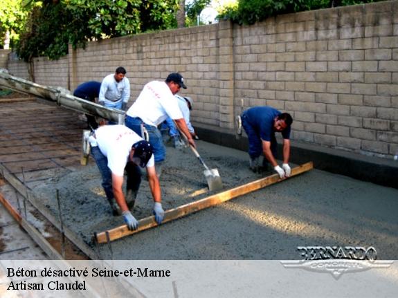 Béton désactivé 77 Seine-et-Marne  Artisan Claudel