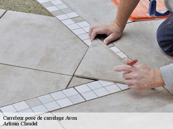 Carreleur pose de carrelage  77210