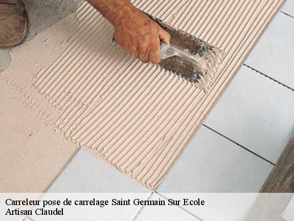 Carreleur pose de carrelage  saint-germain-sur-ecole-77930 Artisan Claudel